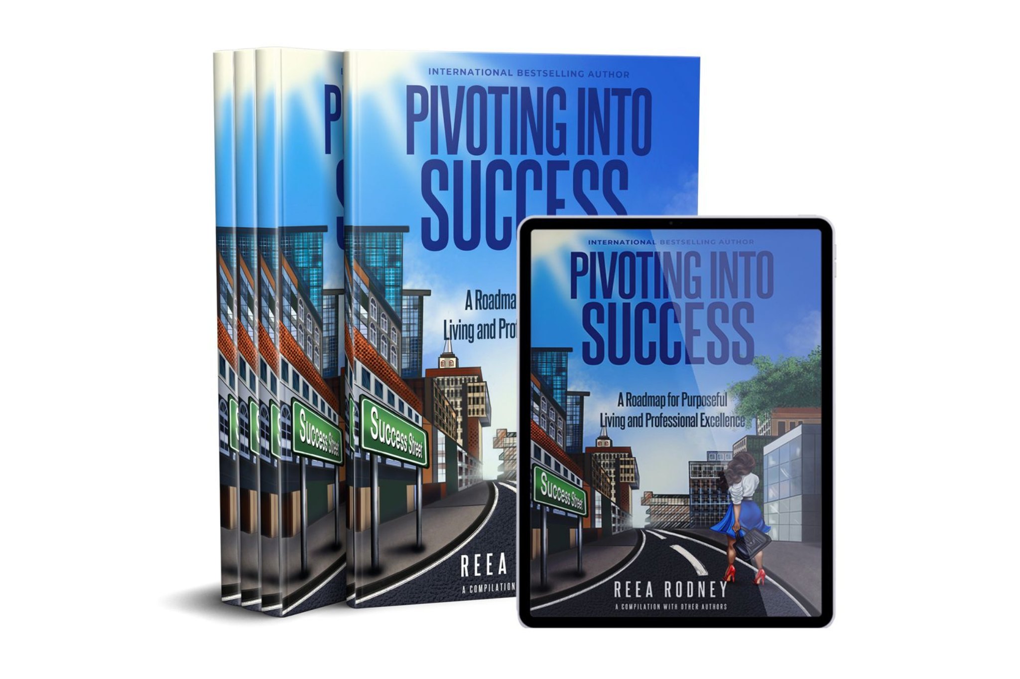 Different books showing transformation journey